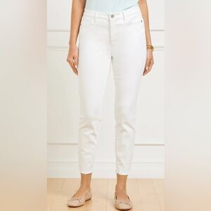 Talbots Cream Five-Pocket Jeans